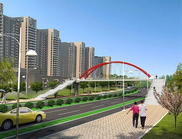 磊广路西山人行天桥